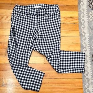 Loft gingham ankle pants